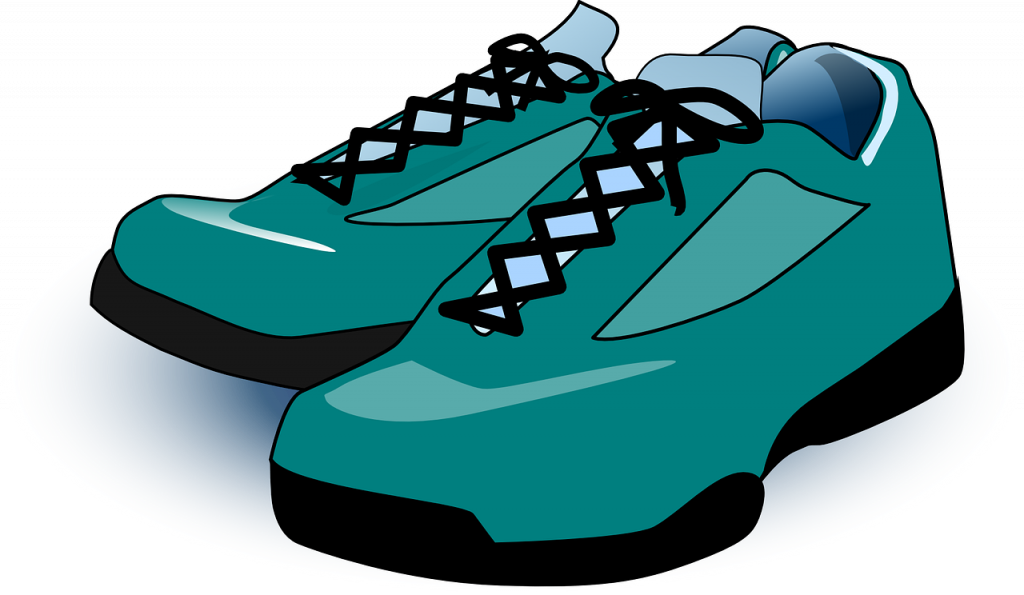teal trainers for aerobics and fitness